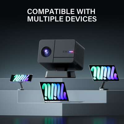Máy chiếu rạp hát gia đình Android 11 với tỷ lệ tương phản 1000 1 và tuổi thọ đèn 30000 giờ