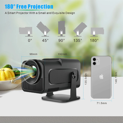 FLYIN HY320MINI 4K Ultra HD 3D máy chiếu ngắn và thiết bị trình bày di động cho sử dụng rạp chiếu phim và rạp chiếu phim
