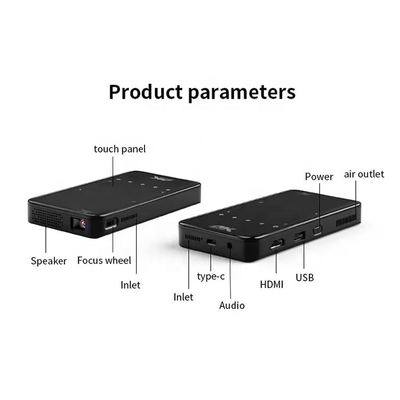 Flyin S90 4K Mini Đèn di động Android Smart DLP Projector WIFI Bluetooth bật Hình Hành động Điện thoại Mỹ Đèn đèn LED 3D pin