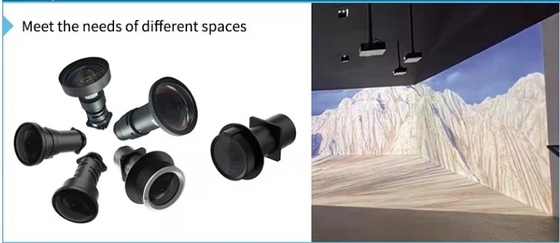 Flyin 5500 lumen DLP Laser Projector WUXGA High Resolution 4K Active 3D Presentation 0.8 DMD Chip cho hình ảnh chính xác Manual Focus Lens Shift cho trải nghiệm chiếu linh hoạt