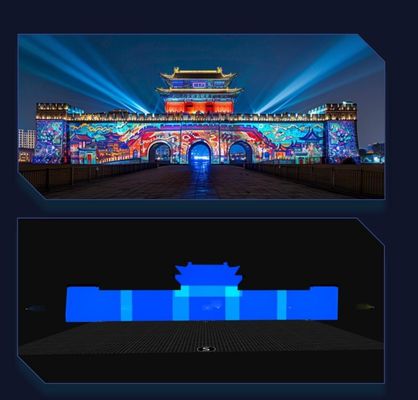 Flyin A1 Immersive Room 4K phân phối máy chủ hội tụ Edge Fusion Dome Xếp ảnh 3D