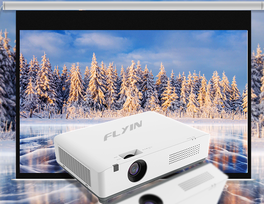 Flyin-C40W + WXGA 4200 Lumens 3LCD Laser Projector Android Smart Business Conference Classroom Educational Projector