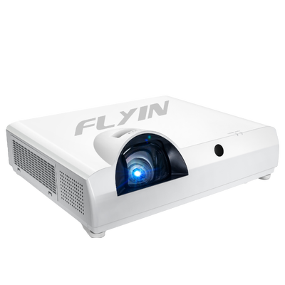 Flyin-C90SW+ 4200 Lumens WXGA 3LCD Laser Short Throw Projector tích hợp trong Android 5000000:1 Khác biệt cho giáo dục Kinh doanh