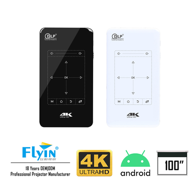 Máy chiếu tương tác Ultra HD 4K Mobile DLP Rạp hát tại nhà di động bỏ túi