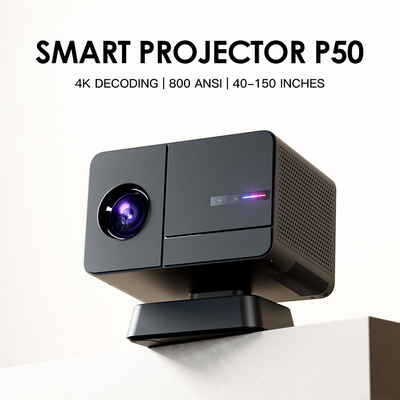 Máy chiếu rạp hát gia đình Android 11 với tỷ lệ tương phản 1000 1 và tuổi thọ đèn 30000 giờ