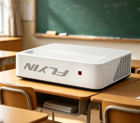 2026 Flyin 4800 ANSI Lumens ALPD Laser Projector Native 1080p Hỗ trợ 4K UST Ultra Short Throw 3D Cinema Nhà hát di động