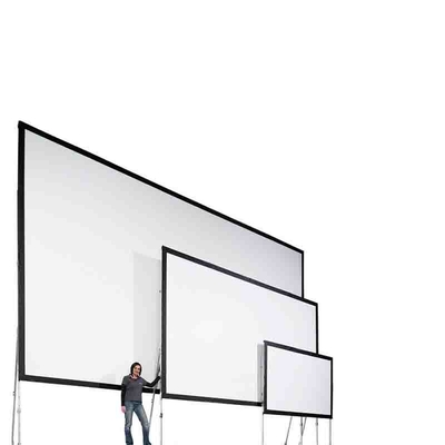 Phía trước phía sau 200 inch Khung màn hình máy chiếu có thể gập lại Màu trắng mờ