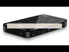 Máy chiếu di động mini 4K màu đen Máy chiếu DLP lập bản đồ Android chống nước chống bụi