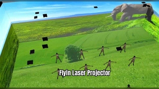 Máy chiếu Laser Flyin - độ sáng cao, độ tương phản cao, màu sắc sống động.